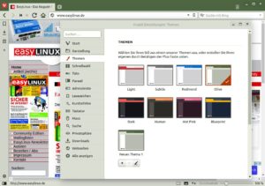 Abbildung 2: Die aktuelle Version des Browsers Vivaldi bietet Themes und verändert den Look des Programms.