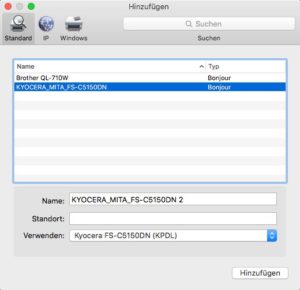 Abbildung 3: Netzwerkdrucker sind praktisch und ermöglichen die automatische Konfiguation über das Bonjour-Protokoll, das eigentlich Apple erfunden hat, aber das mittlerweile auch Linux beherrscht.