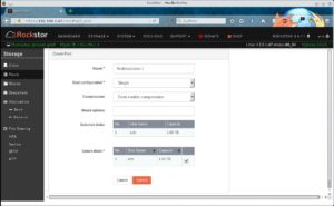 Abbildung 3: Mit wenigen Mausklicks haben Sie über das Web-Interface der auf NAS-Systeme spezialisierten Distribution einen Pool angelegt.