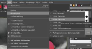 Abbildung 3: Die wichtigste Verbesserung im Entwicklerzweig 2.9 ist die Unterstützung von 16 und 32 Bit Farbtiefe.