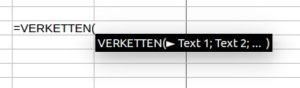 Abbildung 4: Calc zeigt im Tooltip die Formelsyntax an.