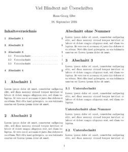 Abbildung 4: Kapitel- oder Abschnittsüberschriften gibt es auch in einer Variante ohne Nummerierung.