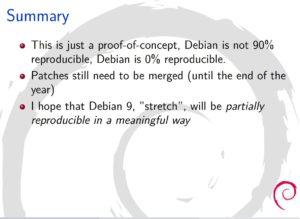 Abbildung 4: Noch gilt das Projekt als experimentell, aber 90 Prozent der Debian-Pakete lassen sich bereits reproduzierbar bauen.