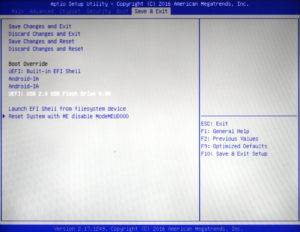 Abbildung 5: Die Installation von Ubuntu oder Android müssen Sie über das BIOS anstoßen.