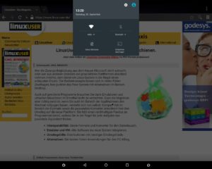 Abbildung 6: Giada bietet für den F210U Android 5.1 an. Unter dem Google-OS funktioniert auch das WLAN.