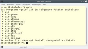 Abbildung 8: Auch OpenSuse kann nach fehlenden Programmen suchen, dazu verwenden Sie in der Shell "cnf".