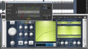 Abbildung 9: Der CALF-Sidechain-Compressor eignet sich besonders gut für das Erzeugen des beliebten Pumpeffekts, bei dem der Beat einer Bassdrum eine Synthesizerfläche rhythmisch herunterregelt.