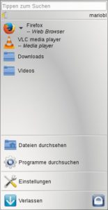 Abbildung 1: Etwas gewöhnungsbedürftig fällt Luminas Panel-Menü aus.
