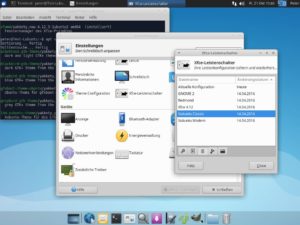 Abbildung 6: Viele Einstellungen und vorkonfigurierte Leistenkonfigurationen: XFCE bietet etwa denselben Funktionsumfang wie Maté.