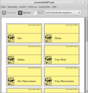Abbildung 8: Erst die Druckvorschau signalisiert, dass Ihr Produkt gelungen ist.