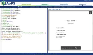 Abbildung 1: Der einfache LaTeX-Online-Editor TeXeR kann weder lokal gespeicherte Daten einbinden noch Inhaltsverzeichnisse erzeugen.