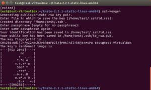 Abbildung 2: Sämtliche Fragen von Ssh-keygen beantwortet der Hilfesuchende ohne weitere Angaben mit <code srcset=