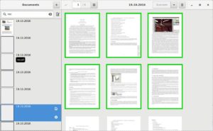 Abbildung 4: Nach dem Einlesen einer Reihe von Dokumenten wirkt Paperwork immer noch sehr übersichtlich. Das ausgewählte Dokument zeigt Paperwork als Vorschau.