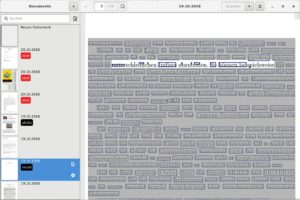 Abbildung 8: Bemerkenswerte Probleme zeigen sich beim OCR-Prozess: Obwohl Tesseract als gute, leistungsfähige OCR-Engine gilt, schafft es Paperwork, aus PDF-Dokumenten fehlerhafte Texte zu erzeugen.