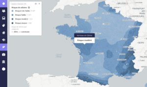 Abbildung 8: DataFrance bietet unter anderem eine auf Open Data beruhende seismische Risikoeinschätzung für Frankreich.