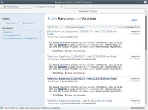 Abbildung 5: Bei einer globalen Suche durchforstet Thunderbird alle Mail-Ordner.