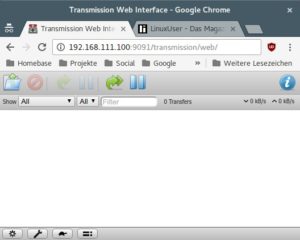 Abbildung 1: Der Transmission-Daemon eignet sich als schlanker Bittorrent-Client mit integrierter Weboberfl&auml;che f&uuml;r den Raspberry&nbsp;Pi. 
