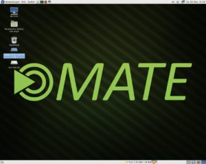 Abbildung 7: Der Maté-Desktop: Nicht ganz so schlank wie LXDE und XFCE, dafür aber mit vielen Funktionen und vorinstallierten Programmen ausgestattet.