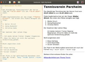 Abbildung 8: Der Funktionsumfang von MarkMyWords hält sich in recht überschaubaren Grenzen.