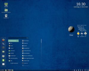 Abbildung 9: Mit den Transparenzeinstellungen des Desktops sowie der Desklets verhelfen Sie Cinnamon zu einem trendigen Look.