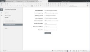 Abbildung 2: Selbst die erweiterten Einstellungen von OnlyOffice bieten nur wenige Konfigurationsoptionen.