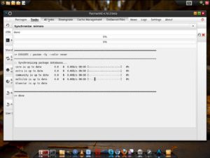 Abbildung 3: Die Repositories von Arch Linux sind direkt eingebunden. Dadurch bleibt die Distribution immer aktuell.