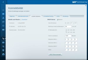 Abbildung 3: Die übersichtlich aufgebauten Konfigurationsdialoge des WRT3200ACM lassen sich einfach bedienen.