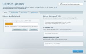 Abbildung 4: Dank der Massenspeicherverwaltung des WRT3200ACM sparen Sie sich die Investition in ein NAS-System.