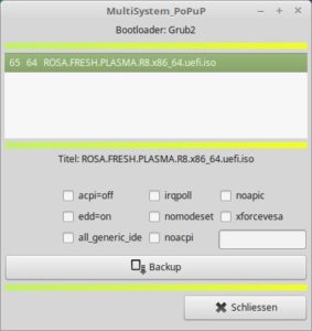 Abbildung 7: Auch der Bootmanager Grub l&auml;sst sich &uuml;ber Parameter f&uuml;r das Laden des Betriebssystems modifizieren. 