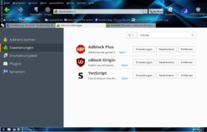 Abbildung 5: Der Addon-Manager von Seamonkey ähnelt stark dem Pendant von Firefox.