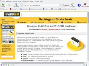 Abbildung 1: Die Oberfläche des Seamonkey-Browsers ähnelt entfernt dem alten Netscape-Browser.