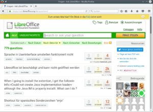 Abbildung 14: Auf Ask LibreOffice kann jeder nicht nur Fragen stellen und beantworten, sondern die Antworten auch bewerten.