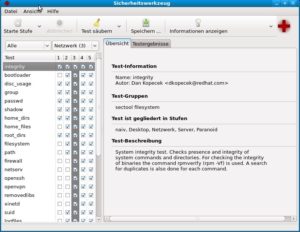Abbildung 2: Fedoras Sectool erlaubt eine erste Prüfung des Systems auf Schwachstellen.