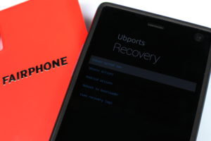 Abbildung 2: Über den Recovery Modus installieren Sie Ubuntu Touch.