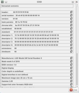Abbildung 3: I-Nex liefert detaillierte Daten zur Hardware, hier zum Display.