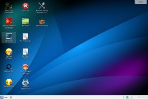 Abbildung 3: Der Standard-Desktop von KDE&nbsp;4.14.2 bildet die Grundlage von Whonix. 