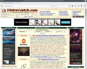 Abbildung 3: Distrowatch bietet auch ein Verzeichnis mit (fast) allen Linux-Distributionen, das man über die Eingabefelder links oben auf der Seite durchsuchen kann.