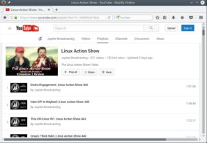 Abbildung 9: Die Linux Action Show gehört zu den beliebtesten Linux-Sendungen auf YouTube.