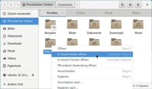 Abbildung 2: Wie in einem Webbrowser können Sie mehrere Reiter am oberen Rand des Dateimanagers öffnen.