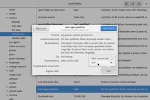 Abbildung 3: Mit dieser Einstellung im dconf-Editor bringen Sie Nautilus dazu, neue Reiter stets am Ende der Liste und nicht neben dem aktuellen zu öffnen.