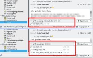 Abbildung 8: Magie: Was gerade noch ein nutzloser Anhang namens "winmail.dat" war, wird mit LookOut zu einer PDF-Datei. 