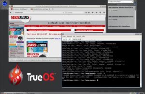Abbildung 6: Das TrueOS-Projekt hat mit Lumina einen eigenen Qt-basierten Desktop entwickelt. 