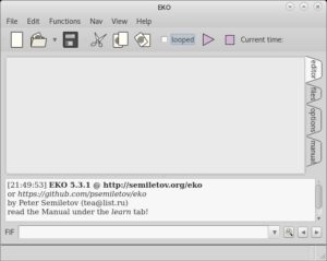 Abbildung 1: Eko folgt den Konventionen der meisten Soundeditoren aus diesem Bereich, irritiert aber etwas durch die Wahl der ungewöhnlichen Icons.