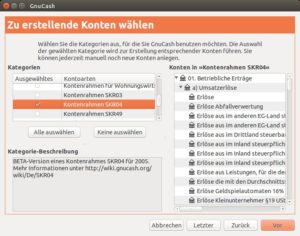 Abbildung 1: Dank des Assistenten erstellen Sie schnell und einfach eine neue Datei. Gewerbetreibende finden ebenso einen passenden Kontenrahmen wie Privatanwender.