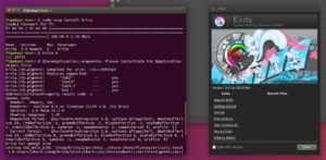 Abbildung 1: Das KDE-Zeichenprogramm Krita l&auml;uft als Snap vollkommen autonom in einem Ubuntu-System. 