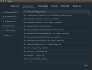 Abbildung 2: In der Abteilung <span class="ui-element">System Cleaner</span> entsorgen Sie temporäre Dateien, Caches und alte Logs.