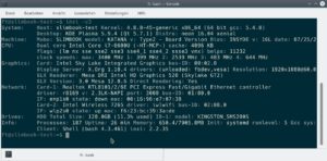 Abbildung 2: Das Kommandozeilenprogramm Inxi gibt Auskunft über die inneren Werte des Ultrabooks.