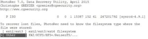 Abbildung 3: Das Programm ermittelt automatisch das richtige Dateisystem der Quellpartition.