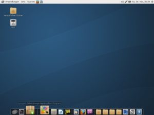 Abbildung 3: Mit dem Cairo-Dock peppen Sie den Maté-Desktop optisch auf.