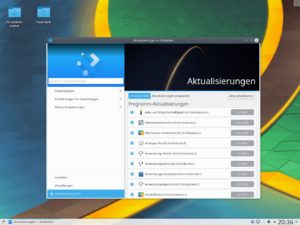 Abbildung 4: Kubuntu, das selbstständigste der Ubuntu-Flavors, bringt sogar eine eigene Software- und Update-Verwaltung mit.